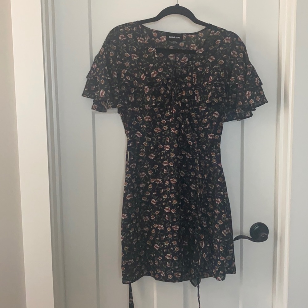 Floral wrap dress
